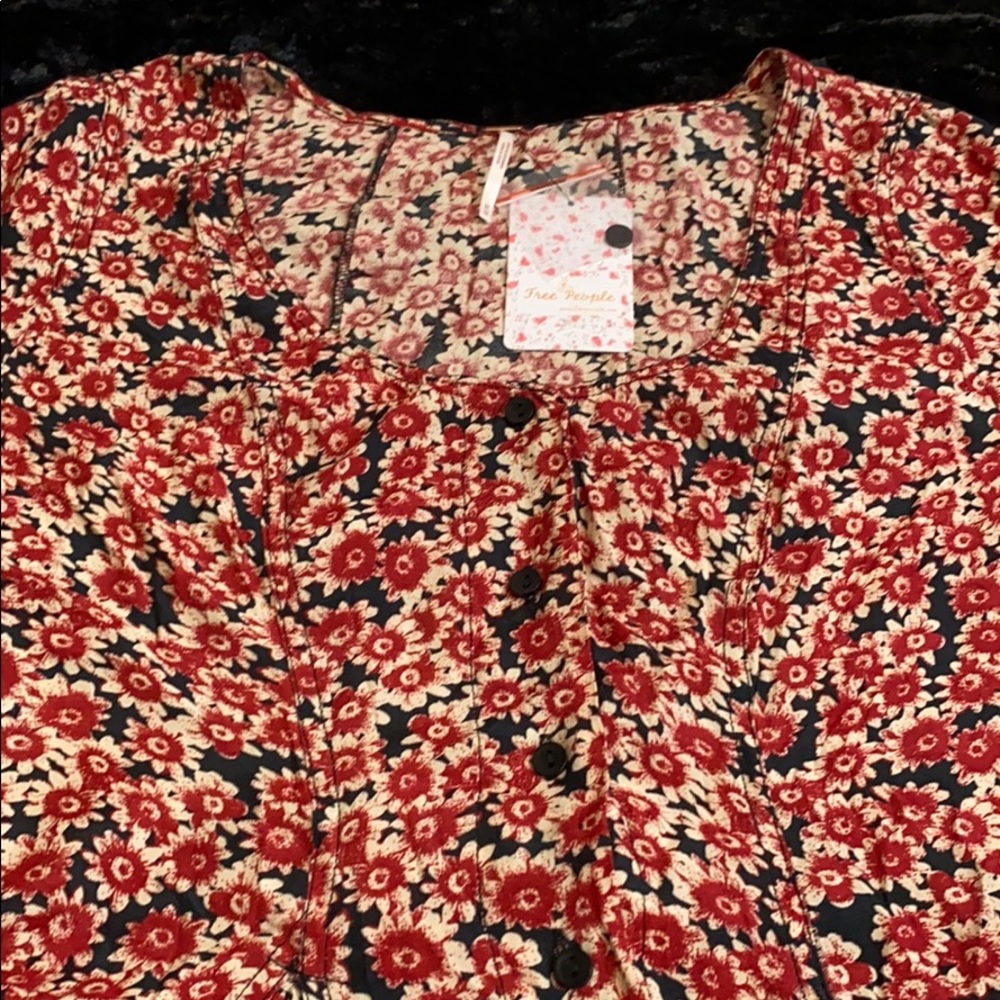 Free People Lace-Up Mini Dress. - Picture 5 of 16